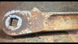 Rusted Shut Vintage 1940s Williams H50 Ratchet Restoration [upl. by Apollus731]