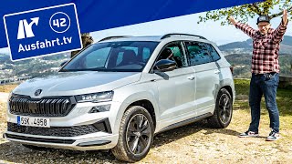 2022 Skoda Karoq Sportline 4x4 20 TSI Facelift  Kaufberatung Test deutsch Review Fahrbericht [upl. by Nahguav]