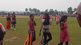 Jharkhand godda kafootball match ka santali program 2024viralvideo [upl. by Otinauj]