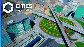 Bulldozing a Neighborhood for an ADVANCED Interchange — Cities Skylines 2 [upl. by Illom779]