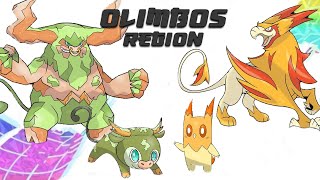 Complete Pokedex  Olimbos Fakemon Region Gen 9 Future Pokemon Evolutions [upl. by Darlleen]