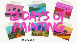 12 Days of Painting Create Gift Repeat beginnerfriendly acrylicpainting [upl. by Yellat]