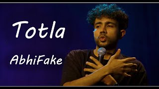 abhishek upmanyu totla  abhifake standup comedian  comedy [upl. by Aicatan]