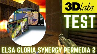 ELSA Gloria Synergy  3DLabs Permedia 2 PCI  Test [upl. by Aisiram]