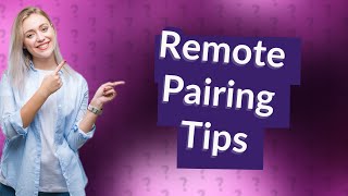 How to pair remote with TV [upl. by Ardnohsed]