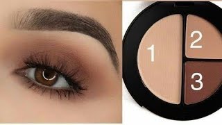 Brown Smoky Hooded Eye Makeup Tutorial  Easy Steps for Beginners [upl. by Jayne]