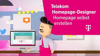 Professionelle Homepage selbst erstellen  Einfache Schritte mit dem Telekom HomepageBaukasten [upl. by Labanna]