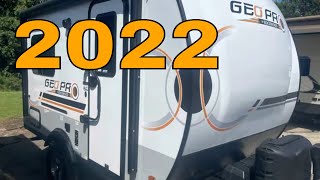 NEW 2022 GEO PRO 15TB ROCKWOOD Twin Beds  King Dodd RV Solar Off Road Travel Trailer Show Azdel [upl. by Ylerebmik]