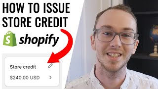 How To Issue Store Credit on Shopify [upl. by Ordnael]