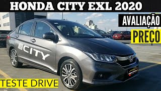 HONDA CITY 2020 EXL  TESTE DRIVE  PREÇO  AVALIAÇÃO [upl. by Tterrej]