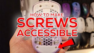 How To Make The Screws In Your Mouse Accessible  Open Your Gaming Mouse At Any Time [upl. by Gridley79]