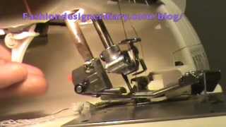 How use a gathering foot on a serger singer serger professional five sewing blogs [upl. by Upton142]