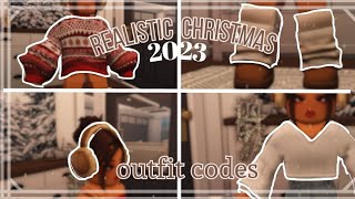 REALISTIC Bloxburg Winter and Christmas Outfit codes  Outfit Codes  Roblox [upl. by Cheung903]