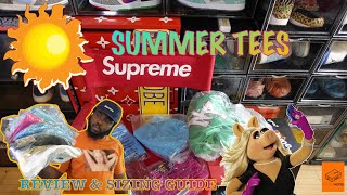 SUPREME SUMMER TEES 2024 REVIEW amp SIZING GUIDE [upl. by Acinorev268]