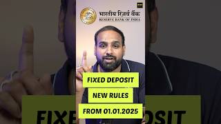 New FD rules By RBI fixeddeposit fixeddepositinterestrates fdinterestrates fixeddeposits [upl. by Siouxie677]