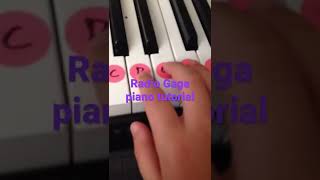 Radio Gaga piano tutorial [upl. by Idola927]