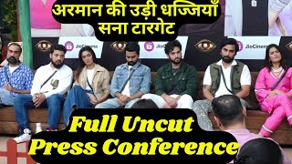 Bigg Boss OTT3 Full Uncut Press Conference Armaan Malik EXPOSED Sana Makbul Target Naezy Angry [upl. by Eibocaj]