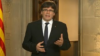 Declaración institucional del presidente de la Generalitat Carles Puigdemont [upl. by Treve]