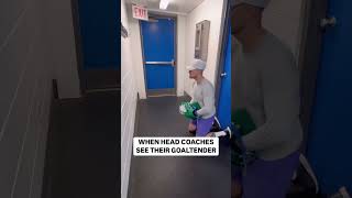 When coaches see their goaltender😂😂 [upl. by Nerradal14]