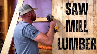 Building With Lumber From Our Sawmill [upl. by Kreda]