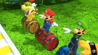 Super Mario Party  Barreling Along Minigame  MarioGamers [upl. by Aissatsan256]