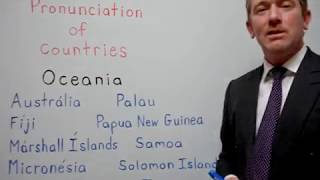 How to pronounce Oceanian countries in English  ForB English Lesson [upl. by Elisabet156]