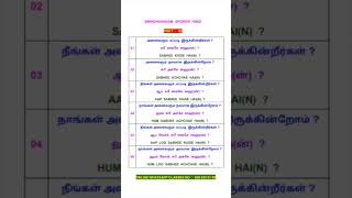 PART 03 SPEAKING PRACTICE HINDI SENTENCES DAILY USE HINDI SENTENCES THROUGH TAMIL [upl. by Hairakcaz969]