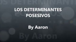 Los determinantes posesivos [upl. by Tomlinson]