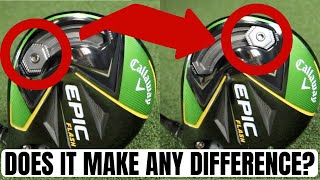 Callaway Epic Flash Adjustable Weight Test Do They Work [upl. by Rochester18]