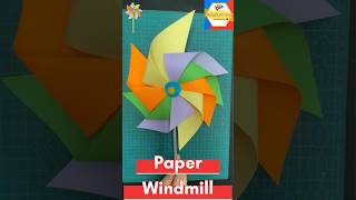 DIY Paper Windmill diycrafts papercraft windmill paperwindmill kidscrafts easycraft funcrafts [upl. by Philbin]