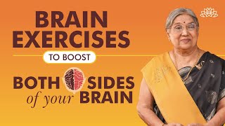 Boost Brains Potential Techniques to Stimulate Both Sides of Brain  Brain Workout  Dr Hansaji [upl. by Neirual582]