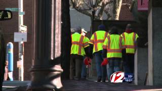 Water main leak causes detours in Providence [upl. by Ellehsor]