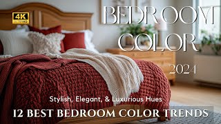 Top 12 Bedroom Color Trends for 2024 Stunning Paint Colors  Interior Design Ideas amp DIY Decor Tips [upl. by Bowe]