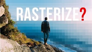 What is Rasterize in Photoshop Difference Between Raster Vector and Smart Objects [upl. by Hett]