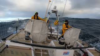 CLIPPER 202324  TEAM UNICEF  Skipper on the helm [upl. by Nylhtak]