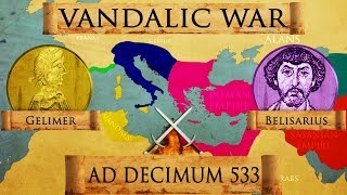 Battle of Ad Decimum 533 Roman  Vandalic War DOCUMENTARY [upl. by Korwin]