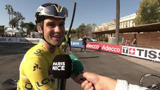 Maximilian Schachmann  interview at the start  stage 7  ParisNice 2020 [upl. by Ettore]