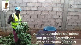 Comment produire soimême à 00000F son propre biofertilisant grâce à tithonia  Étape 2 [upl. by Gerladina]