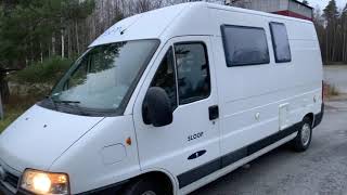 Köp Husbil Fiat adria Ducato Sloop1 ”Plåtis” på Klaravik [upl. by Atis]