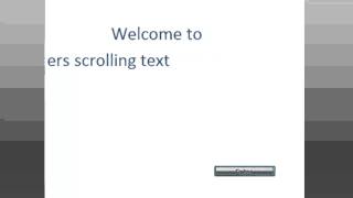 Scrolling Text Demo [upl. by Aryahay252]