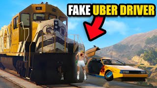 trolling people as a fake uber driver  GTA 5 THUG LIFE 549 [upl. by Gunar843]