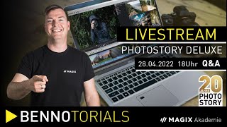 LiveBennoTorial  20 Jahre PHOTOSTORY DELUXE Eure Fragen unsere Antworten [upl. by Aneis]