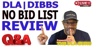 DLA  DIBBS quotNO BID LISTquot  Government Contracting Opportunities Review [upl. by Lenad]