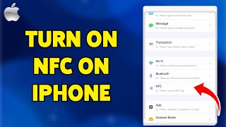 How To Turn On NFC On iPhone 2024  Enable Near Field Communication For Contactless Payments [upl. by Otineb]