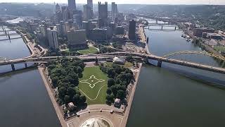 Doors Off Helicopter flight over Pittsburgh with Vortex Helicopter Services  July 8 2024 [upl. by Shedd]