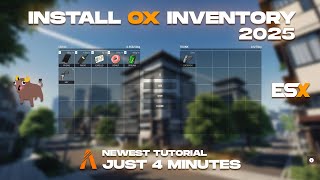 How to Install Ox Inventory FiveM ESX Latest 2024  ESX Legacy [upl. by Ellerrehc]
