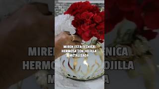 MIREN ASÍ PUEDEN DECORAR SUS JARRONES EN VIDRIOtrending video diy shortsvideo [upl. by Kannry]