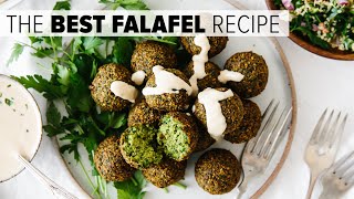 THE BEST FALAFEL RECIPE  crispy fried and baked falafel vegan [upl. by Eboh]