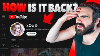 YouTube TAKES DOWN XQCand Then Brings Him Back  The Rambles Podcast [upl. by Ilonka489]