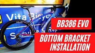 How To Install BB386 EVO With ROTOR Aldhu  Tutorial Cara Memasang BB386 EVO BB30 CEMA CERAMIC [upl. by Nibbor]